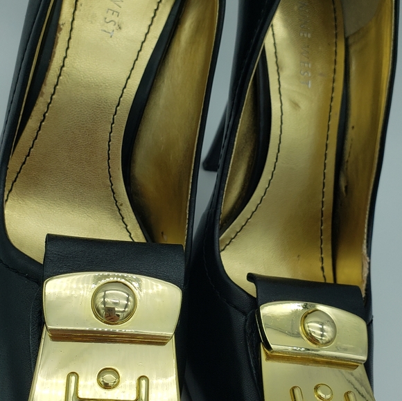 Nine West Square Toe Heels sz 8M - Picture 14 of 14